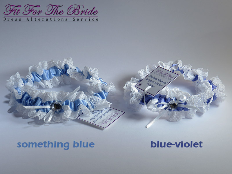 Hand made ribbon and lace garter belt with bow (Fit For The Bride)